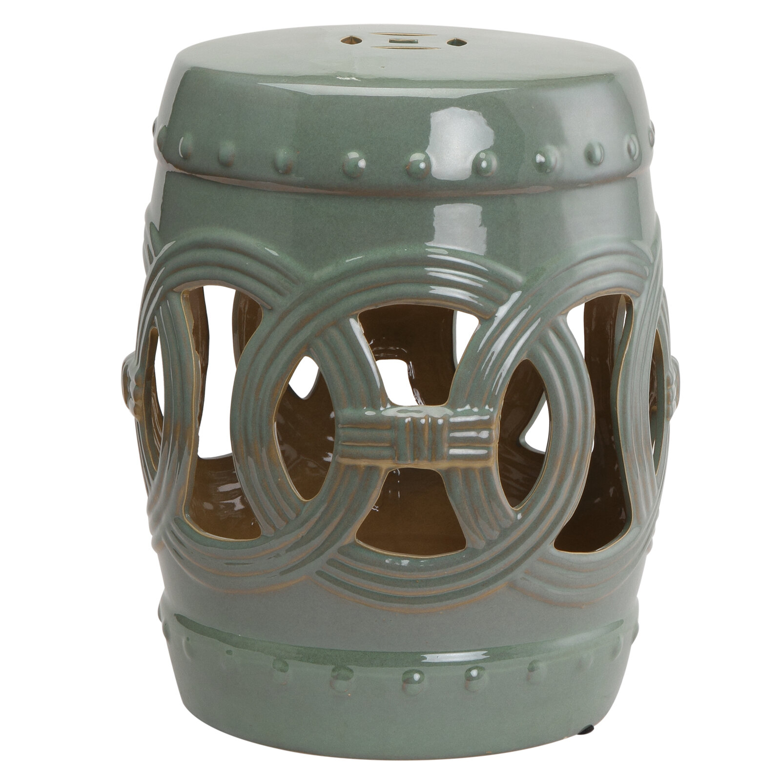 Green Garden Stool