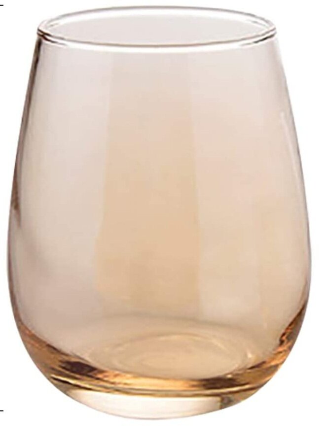 Golden Stemless Wine Glasses