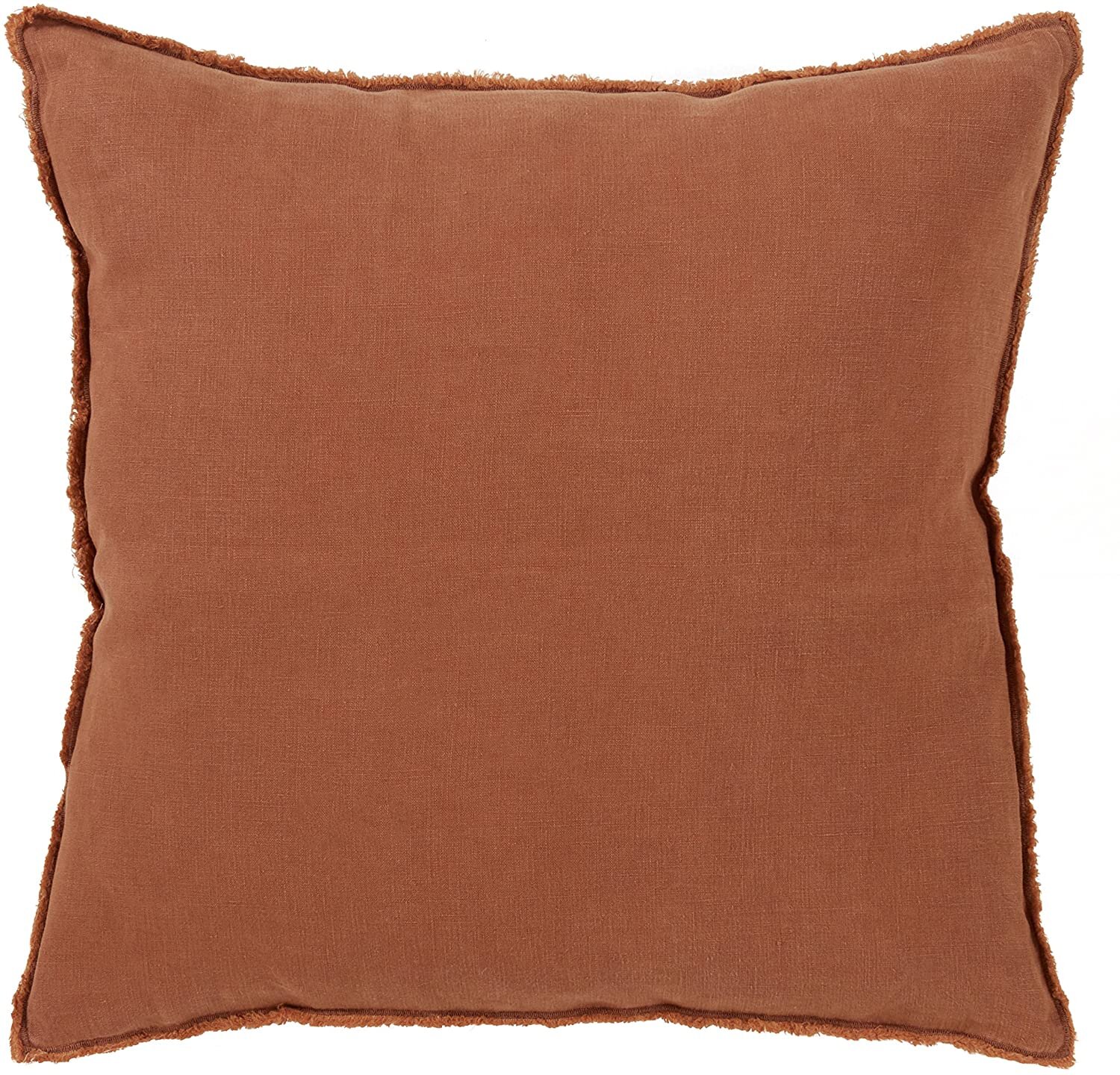 Terracotta Fringed Pillow