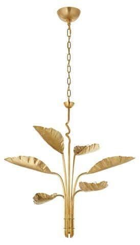 Leaf Antique Brass Chandelier