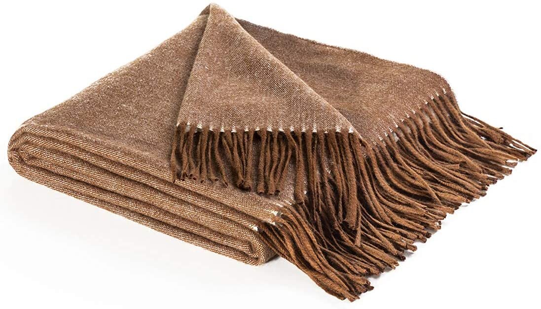 Brown Wool Throw