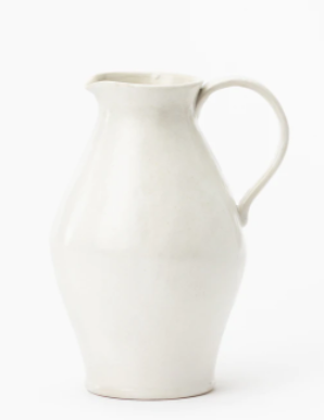 White Ceramic Pitcher