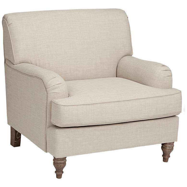 Linen Upholstered Armchair