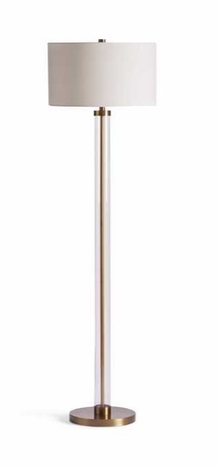 Glass Column Floor Lamp