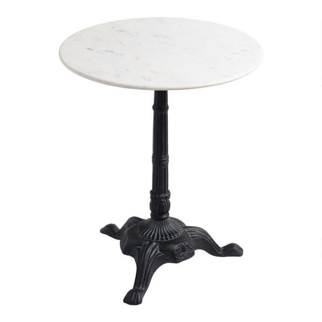 Marble Bistro Accent Table