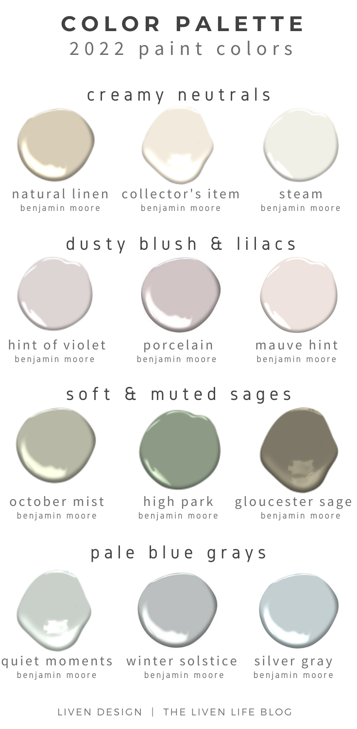 Soft Muted Paint Colors For A Fresh