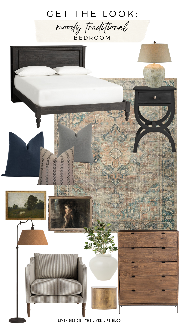 Get The Look: Moody Traditional Bedroom