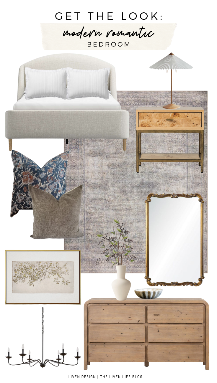 Get The Look: Modern Romantic Bedroom