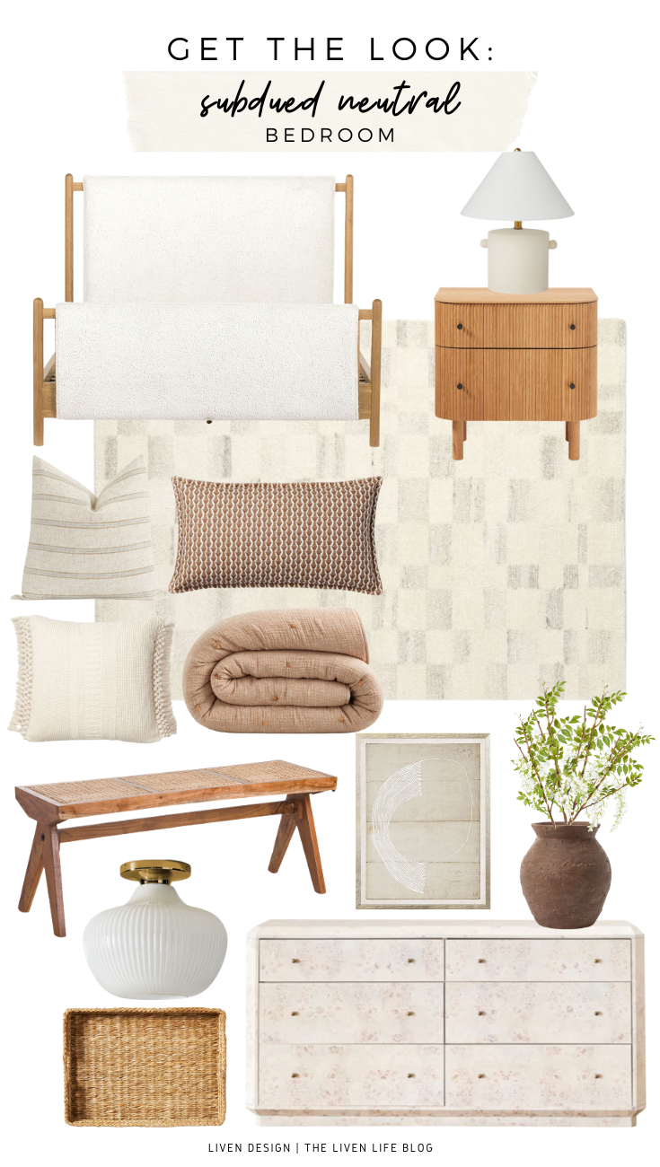 Get The Look: Subdued Neutral Bedroom