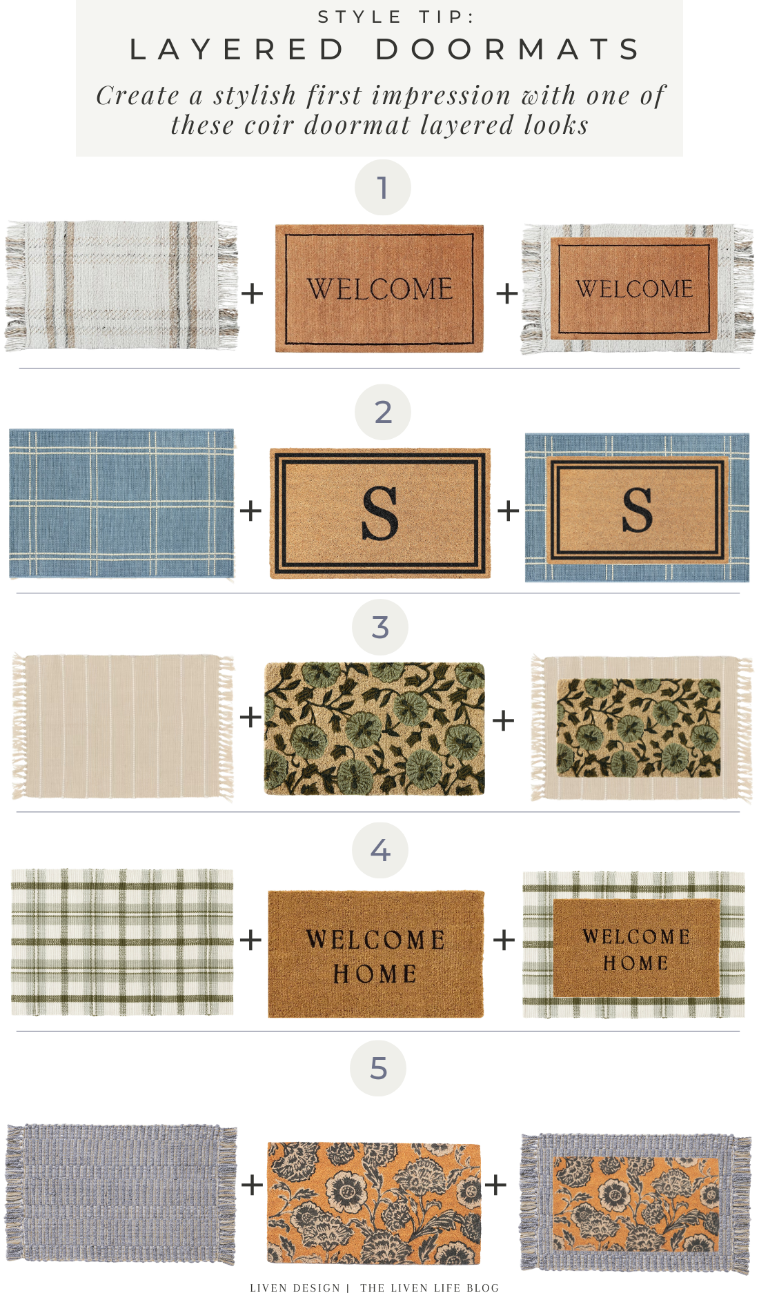 Style Tip |  Layered Doormats for Spring