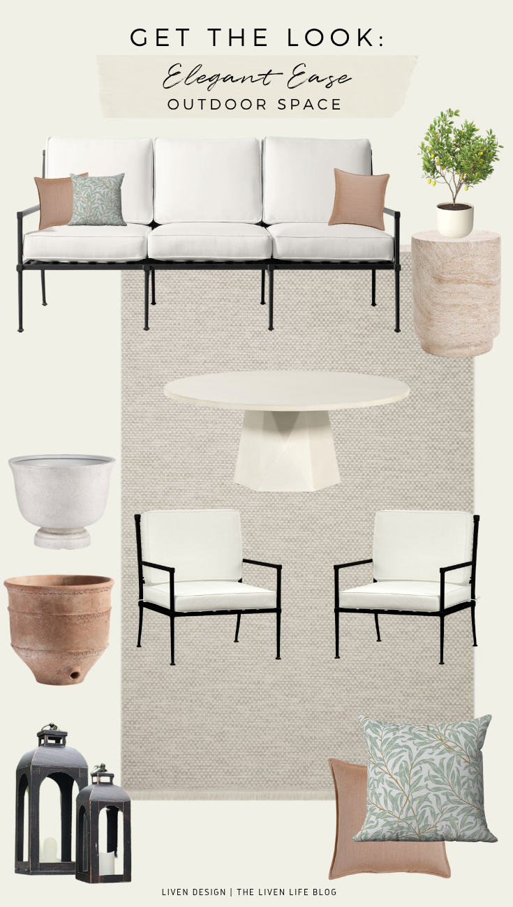 Get The Look: Elegant Ease Outdoor Space