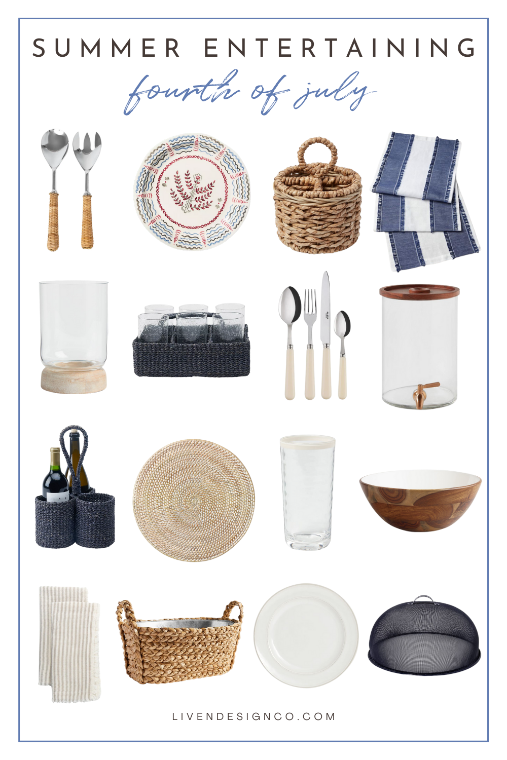 Favorite Pieces for July 4th Entertaining — LIVEN DESIGN