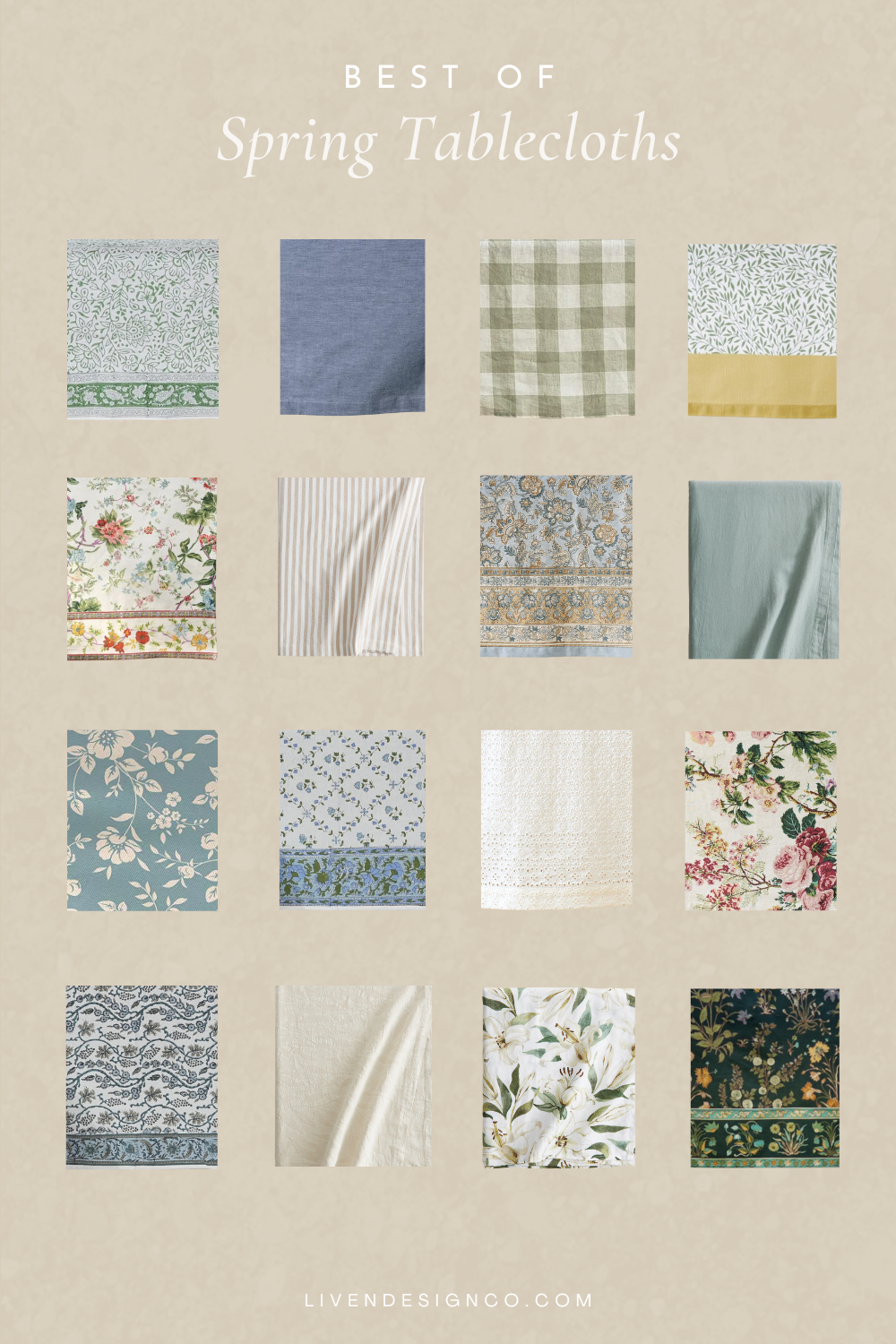 Favorite Spring Tablecloths — LIVEN DESIGN