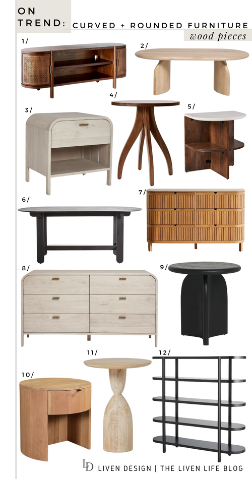 Top Picks for Curved Wood Furniture — LIVEN DESIGN