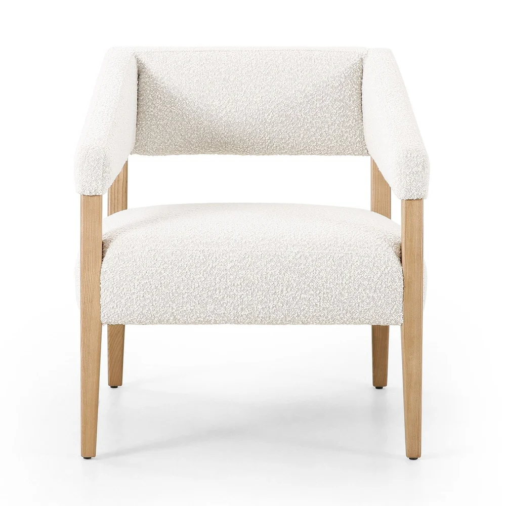 Top Picks For Upholstered Neutral Wood Armchairs — LIVEN DESIGN