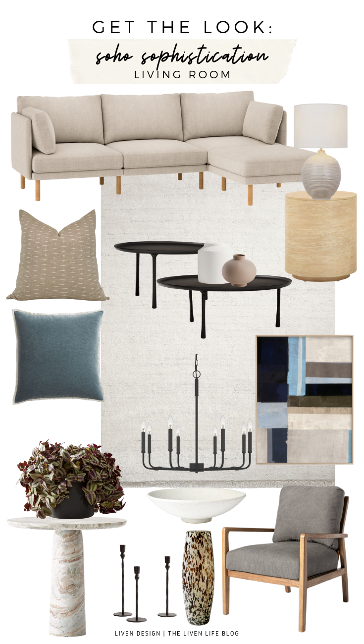 Get The Look: Soho Sophistication Living Room — LIVEN DESIGN