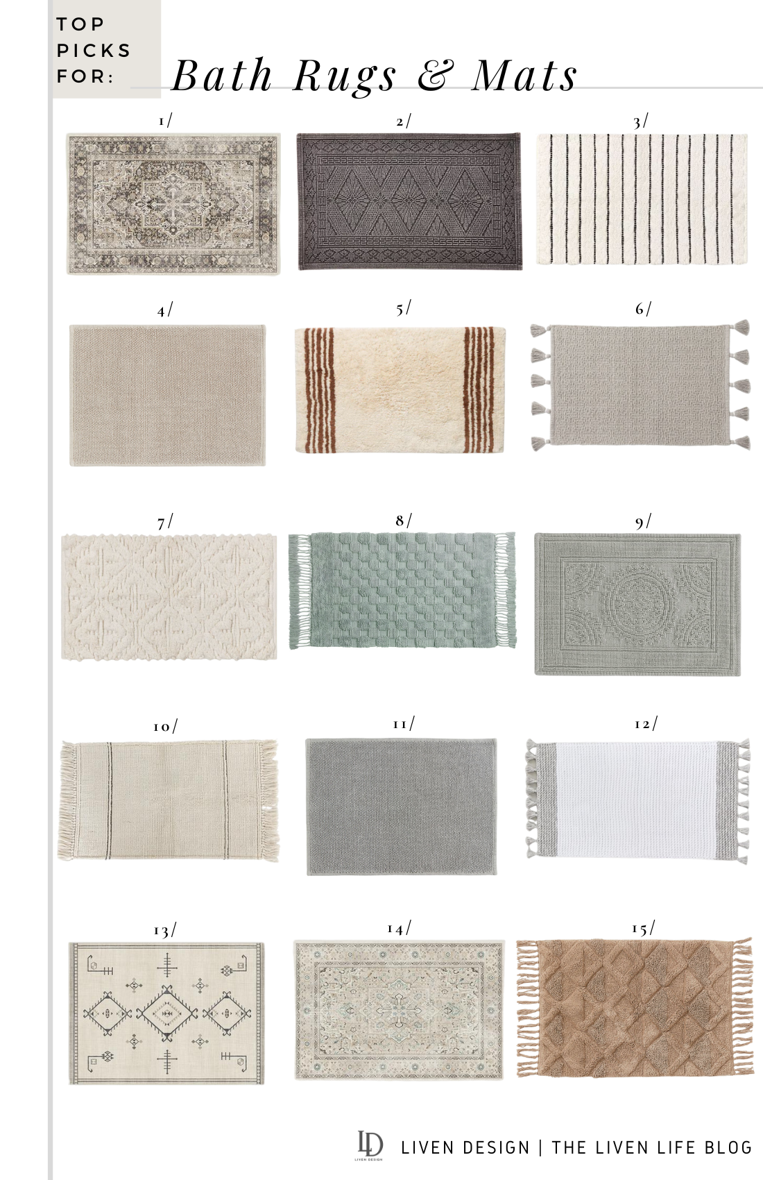 The Ultimate Guide to Bath Rugs and Mats: Top 10 Products to Keep