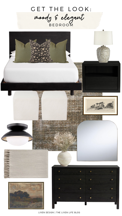 Get The Look Moody & Elegant Bedroom — LIVEN DESIGN