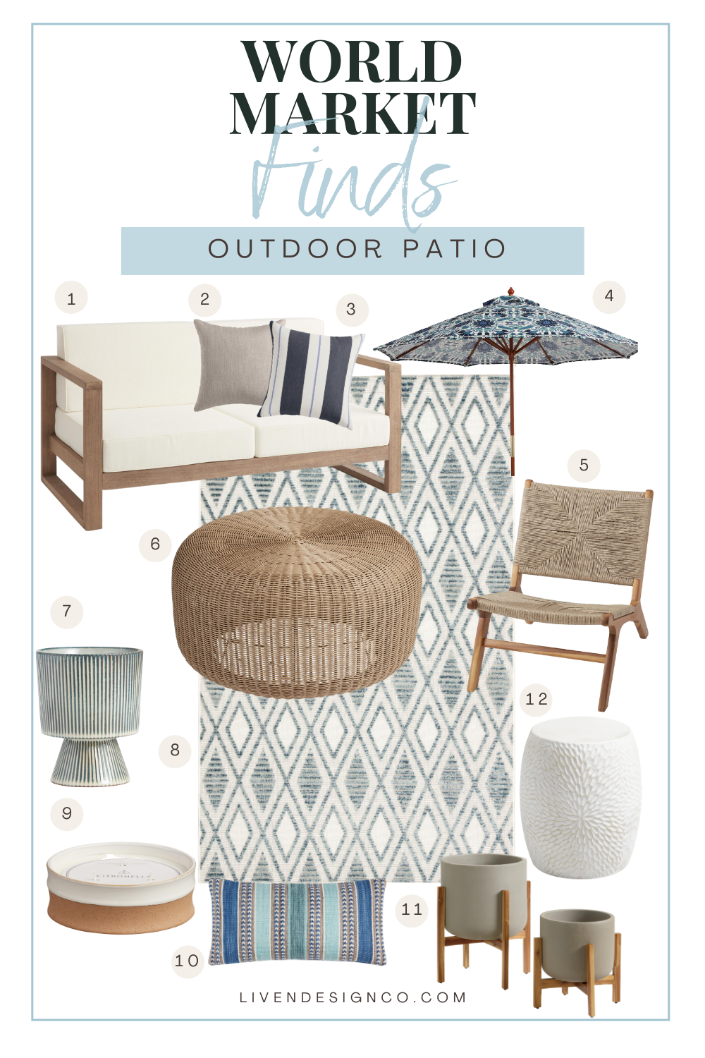 World Market Outdoor Patio Finds — LIVEN DESIGN