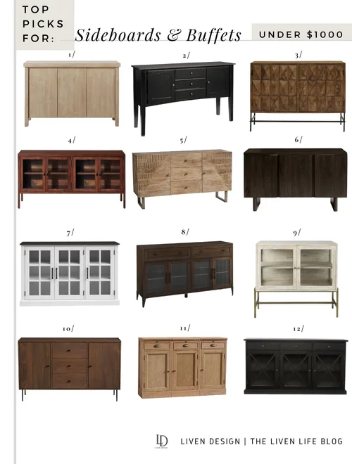 Sideboards & Buffets Under 1000 — LIVEN DESIGN