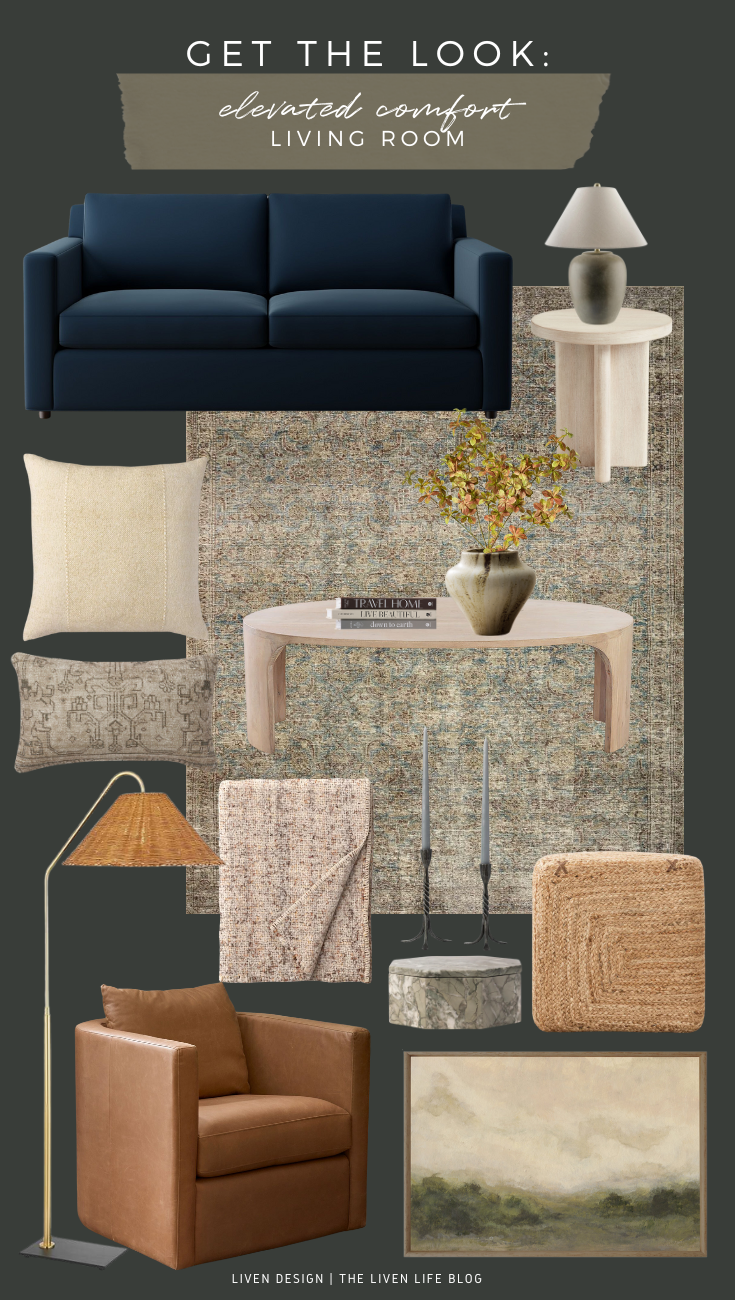 Get The Look: Elevated Comfort Living Room — LIVEN DESIGN