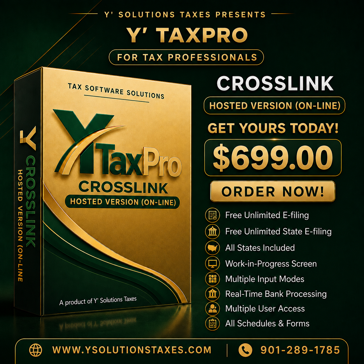 Y' TaxPro - CROSSLINK (Hosted Version)