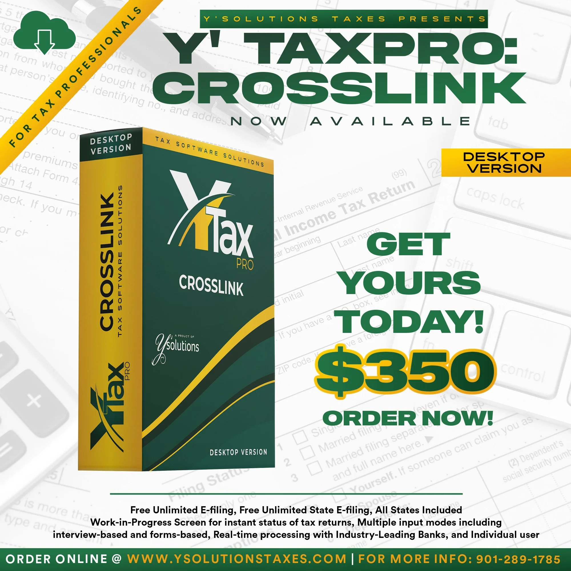 Y' TaxPro- CROSSLINK (Desktop version)
