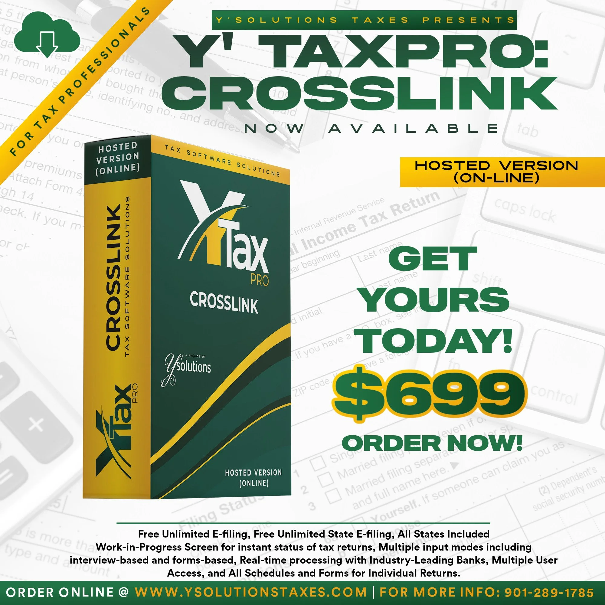 Y' TaxPro - CROSSLINK (Hosted Version)