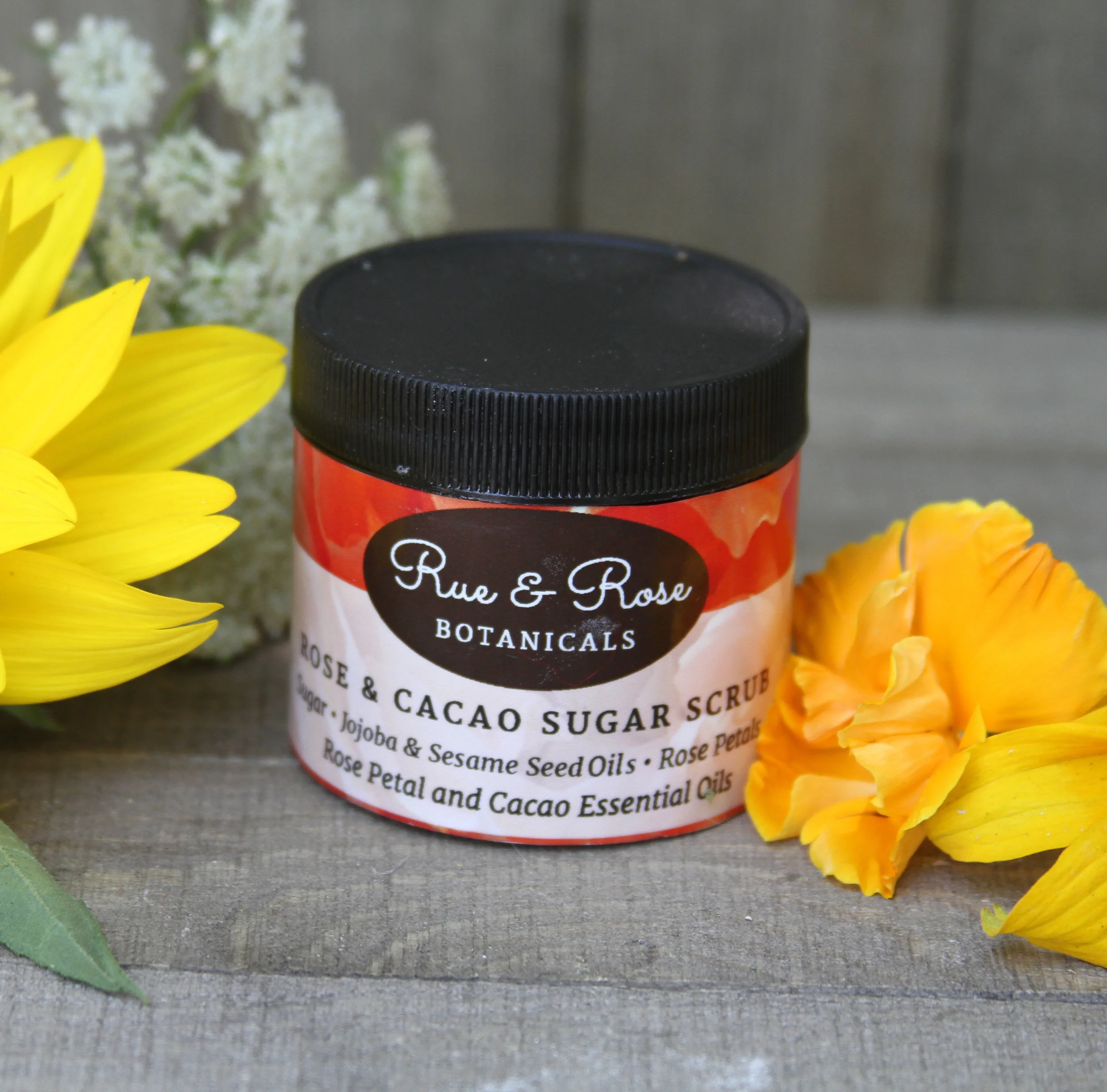 Rose and Cacao Sugar Body Scrub