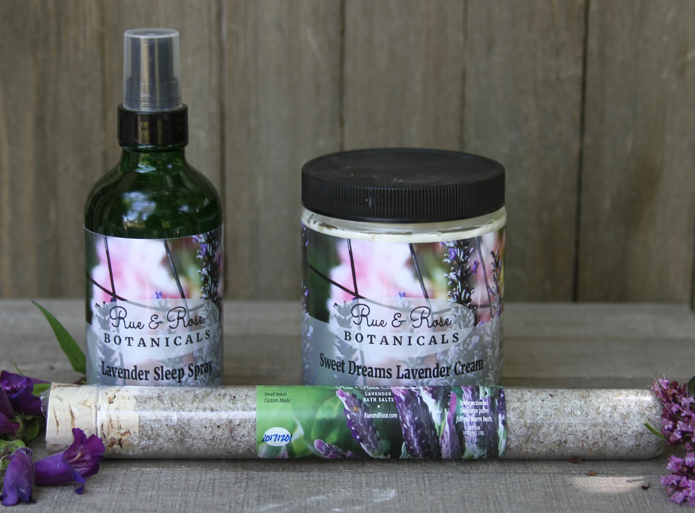 Organic Lavender Bath and Body Sleep Gift Set