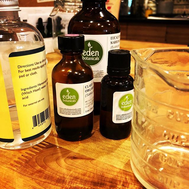 New product formulation day! Working on something for hot flash sufferers.