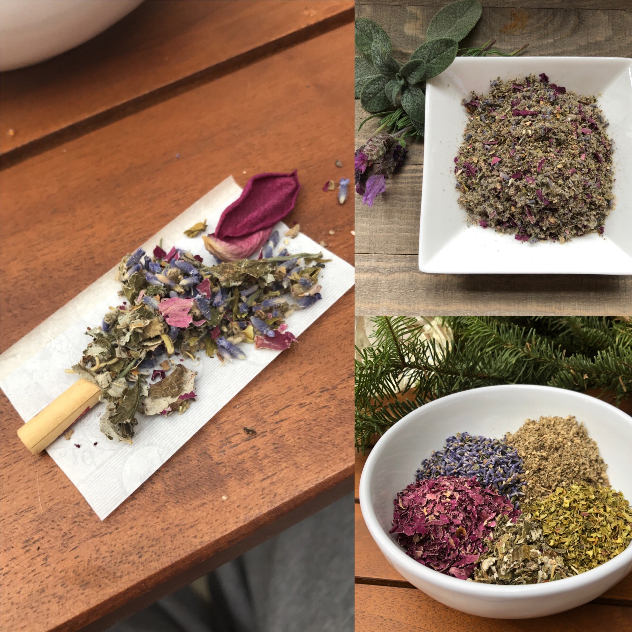 Organic Relaxing Herbal Smokable Tea Blend — Rue & Rose Botanicals