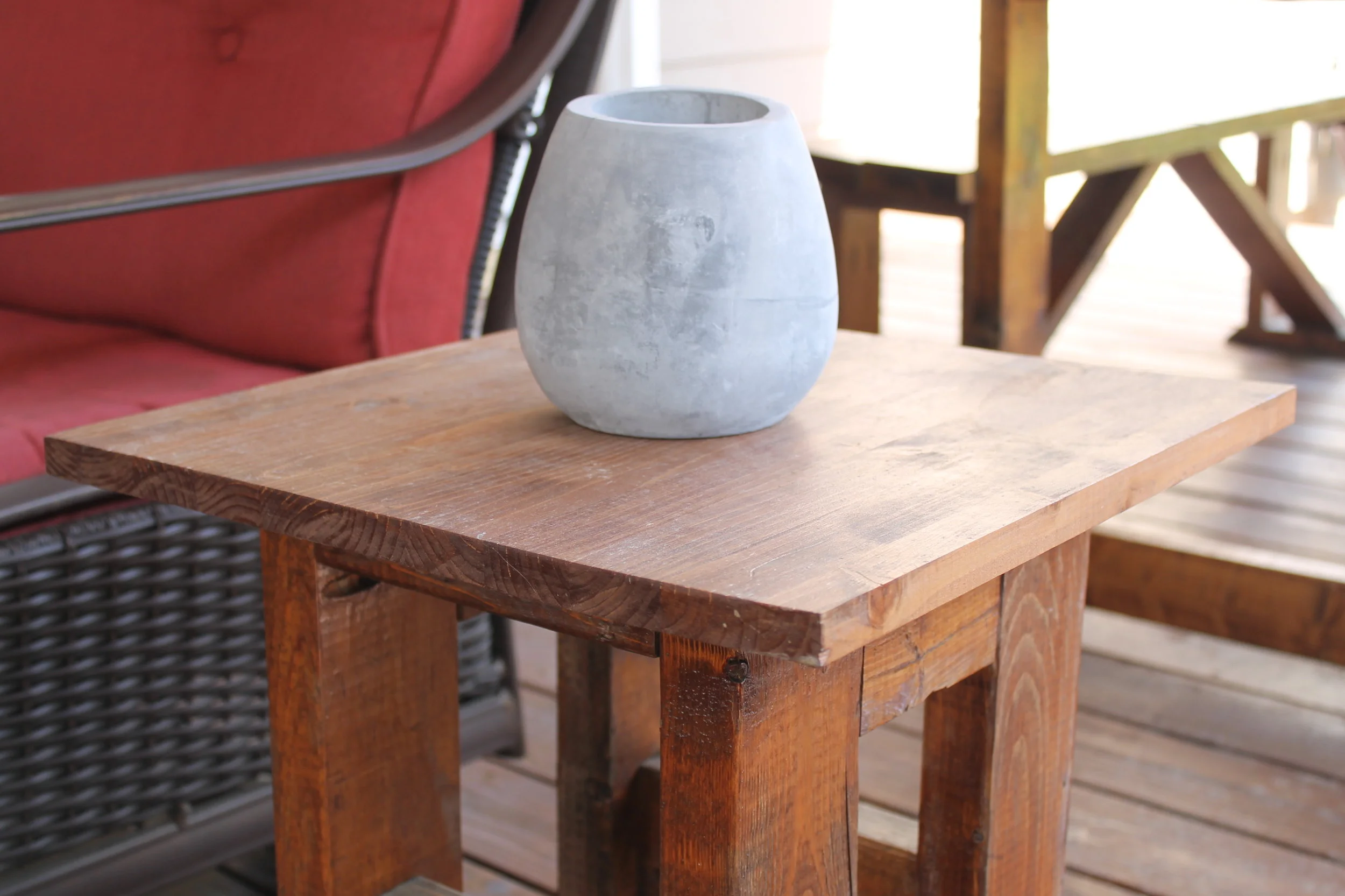 Rustic 2x4 End Table