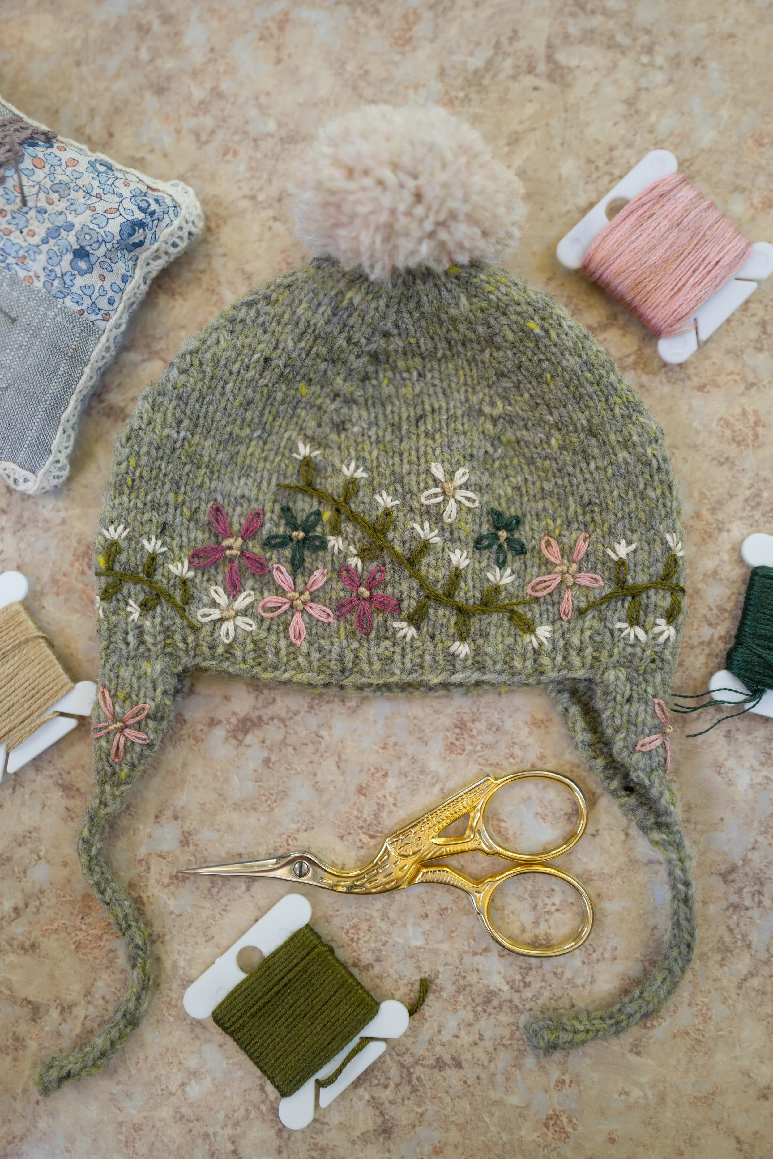 Embroidered Hat- Cholla Green 