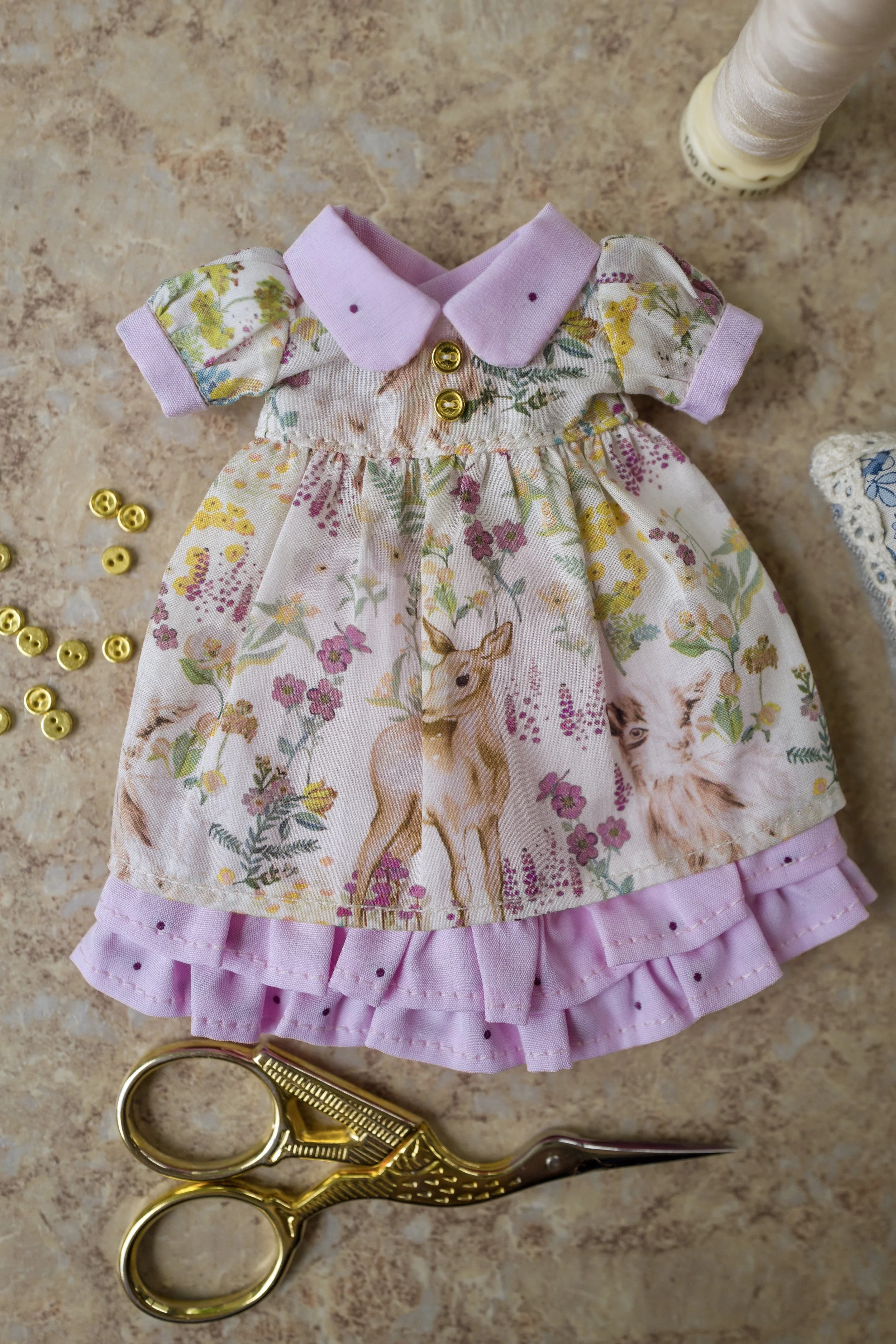 Two Piece Dress Set- Deer