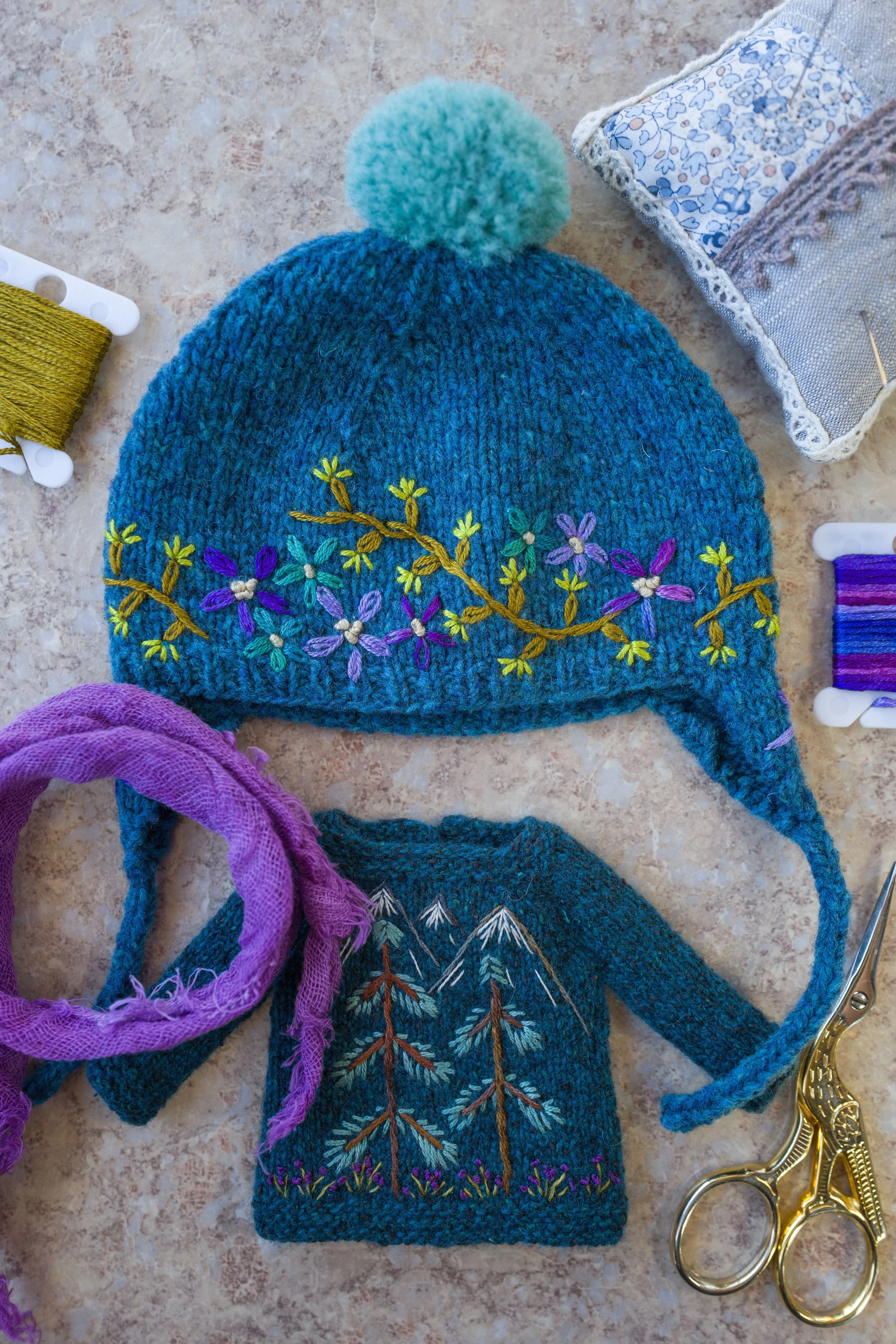 Three Piece Set- Blue 