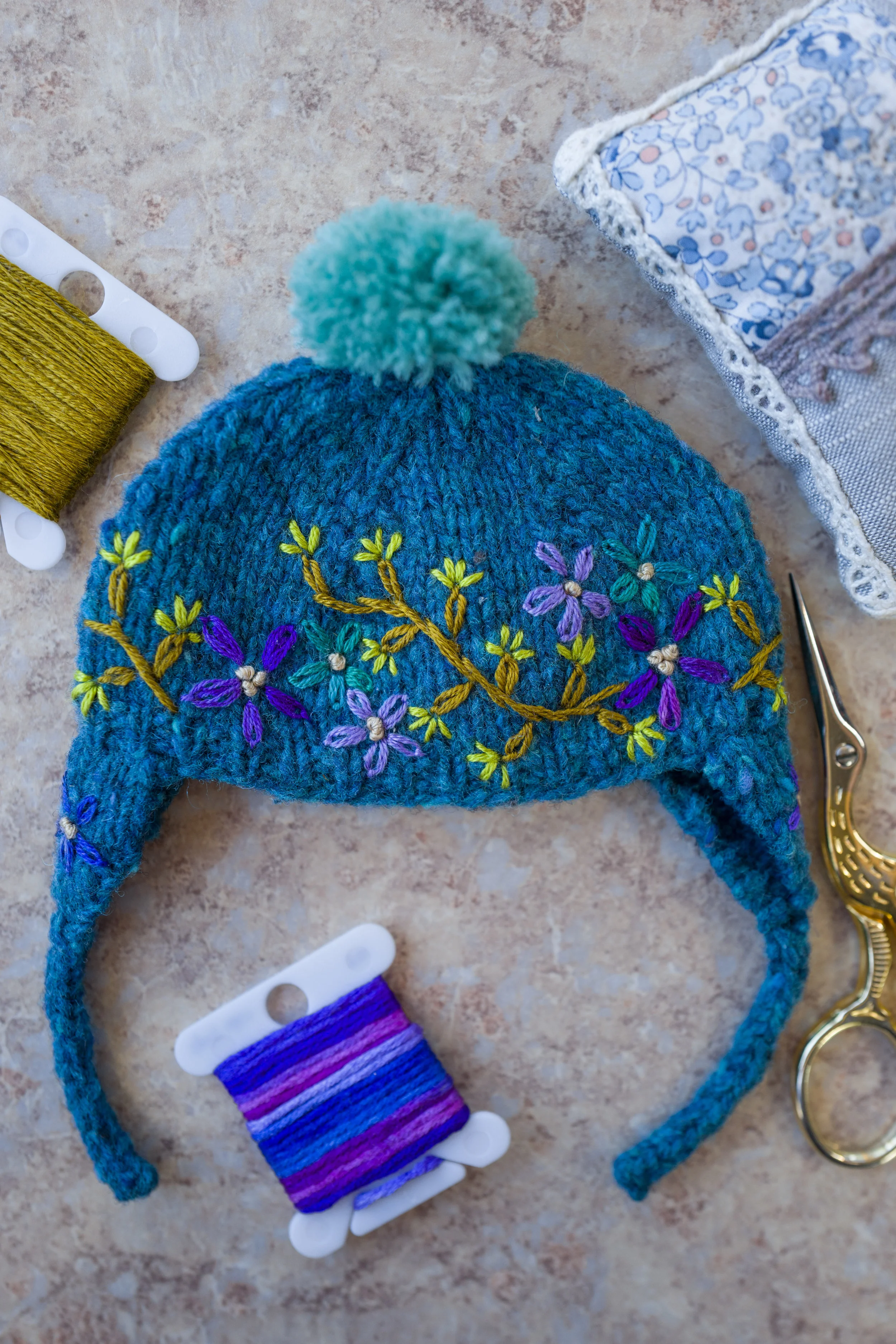 Embroidered HOLALA Hat- Cosmic Blue 