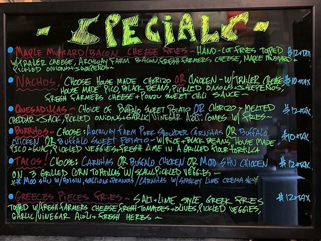 Specials for Tuesday 06/09/2020🤘
.
.
.
#snackheadnation #tacotuesday #saltandlimenh