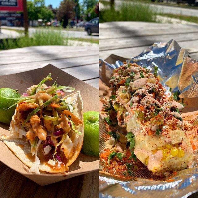 #snackthatmouthup with some special specials today @saltandlimenh 🤘 the &ldquo;All Thai&rsquo;d Up&rdquo; chicken tacos and &ldquo;Emerald Street Corn&rdquo; are on point and on tap. See you at the #snagginwagon 🤙
.
.
.
.
#saltandlimenh #streetcorn