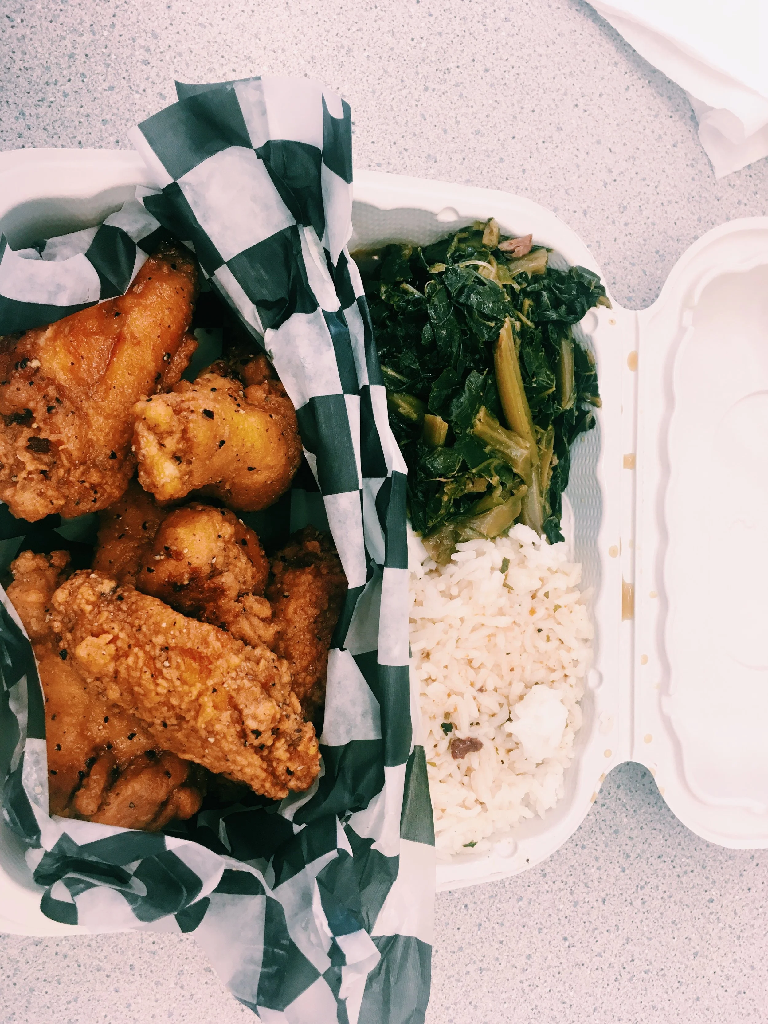 Lemon Pepper Wings East of the river In DC from “freSH Cafe”Prepared with real lemon juice!! Praise God. 601 Division Ave. NE DC.