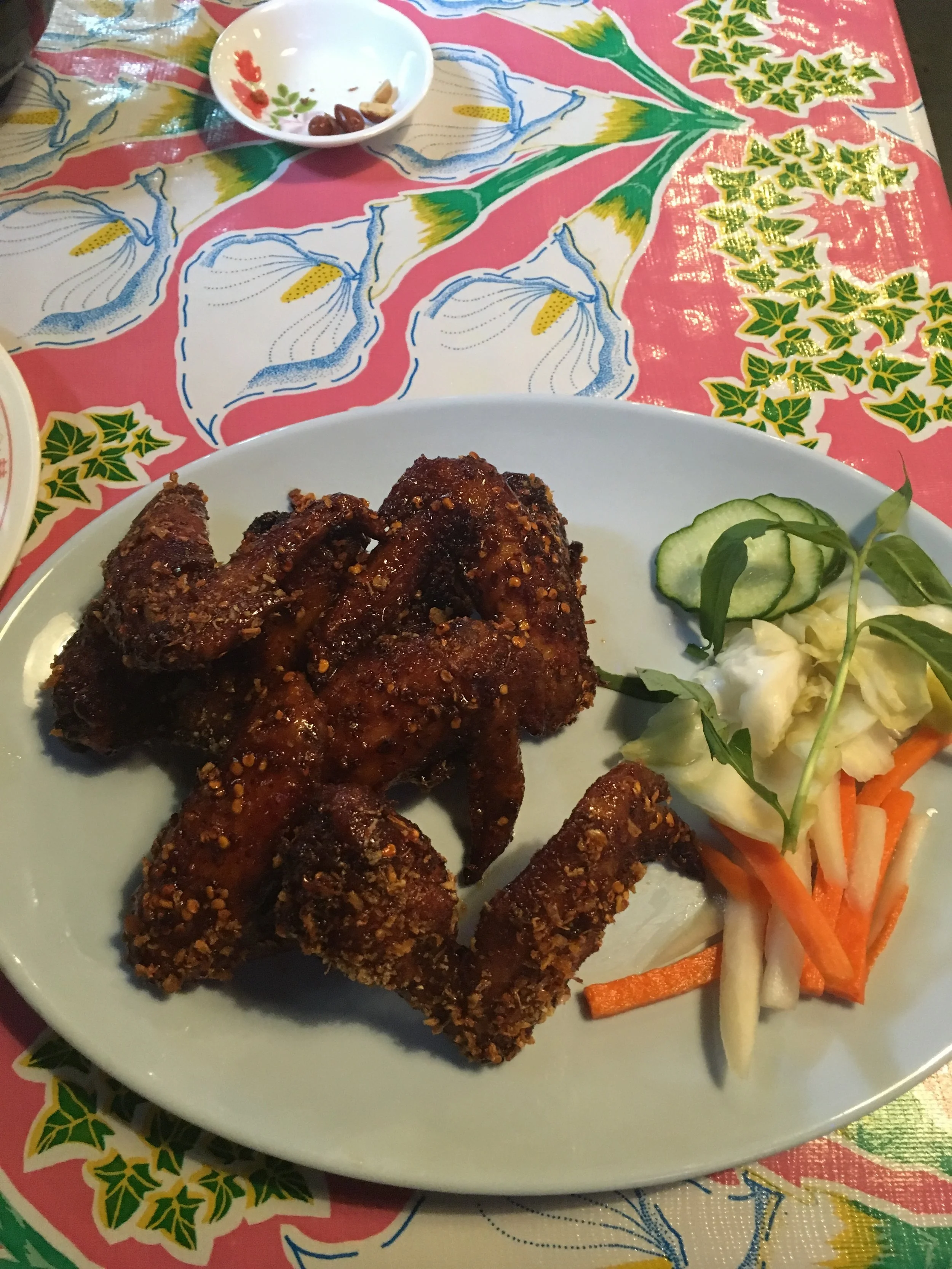 Korean wings out in Portland Oregon… Forgot the name of the establishment.