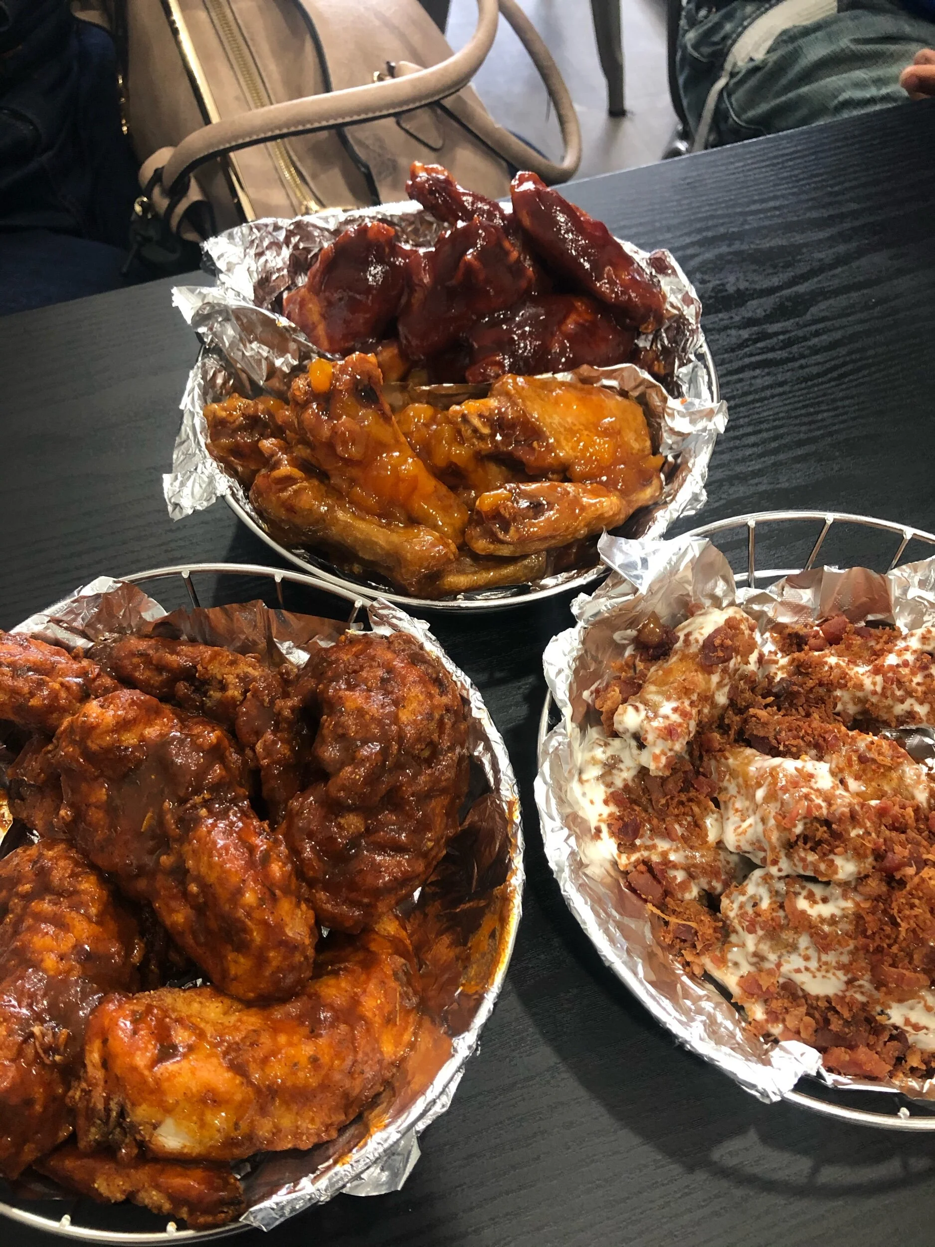 Wing Suite in Grayson Georgia…By far the best wing I have ever tasted. They tip the scale on flavor and wing quality… 4 different flavors.  Piping peach: which was a classic sweet and heat combo, but so flavorful and refreshing to try a new flavor r…