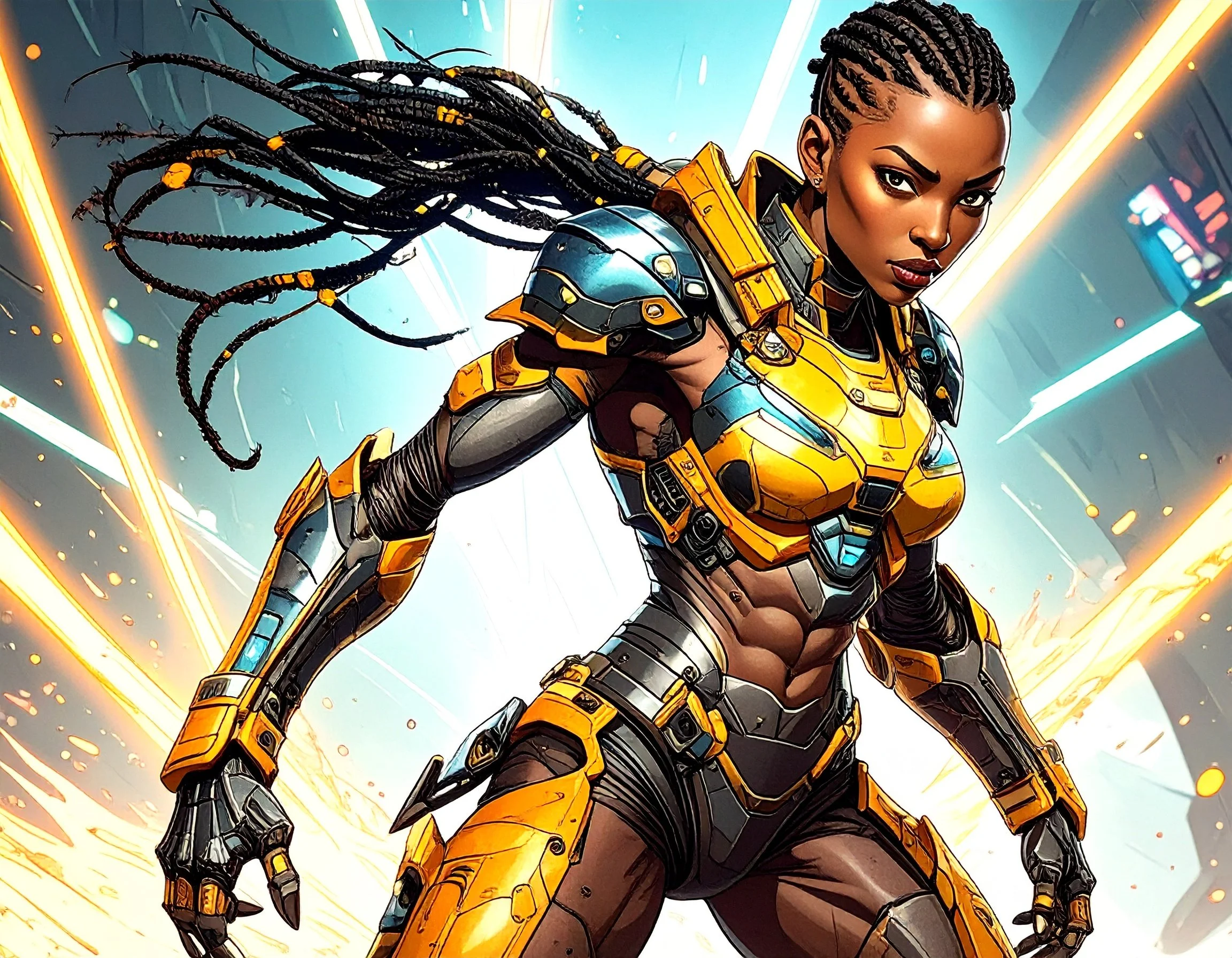 Firefly_spiderman and starwars style character standing in an action pose. 721352.jpg