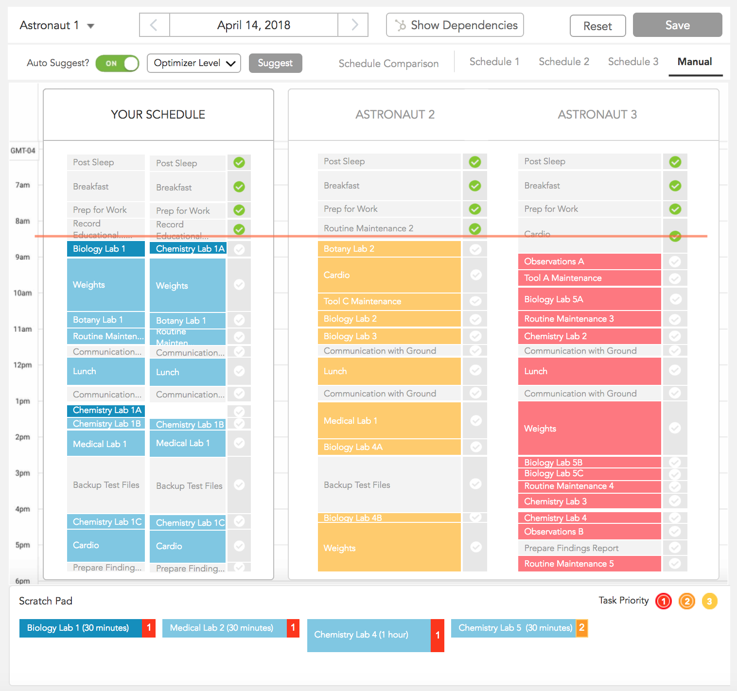 Manual Re-Scheduling - In Action