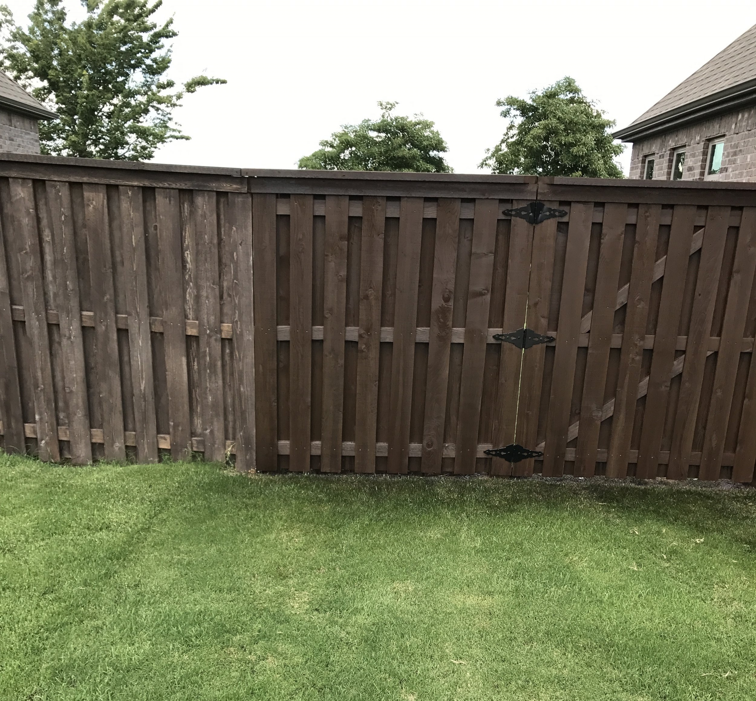 Fence Staining Company - Before and After