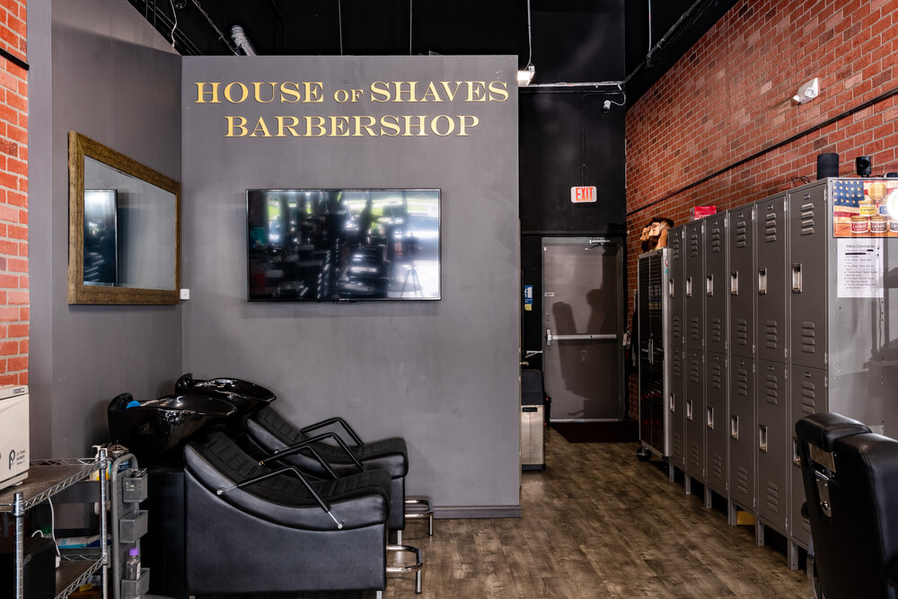 Washing station in House of Shaves Barbershop in Jacksonville, Florida