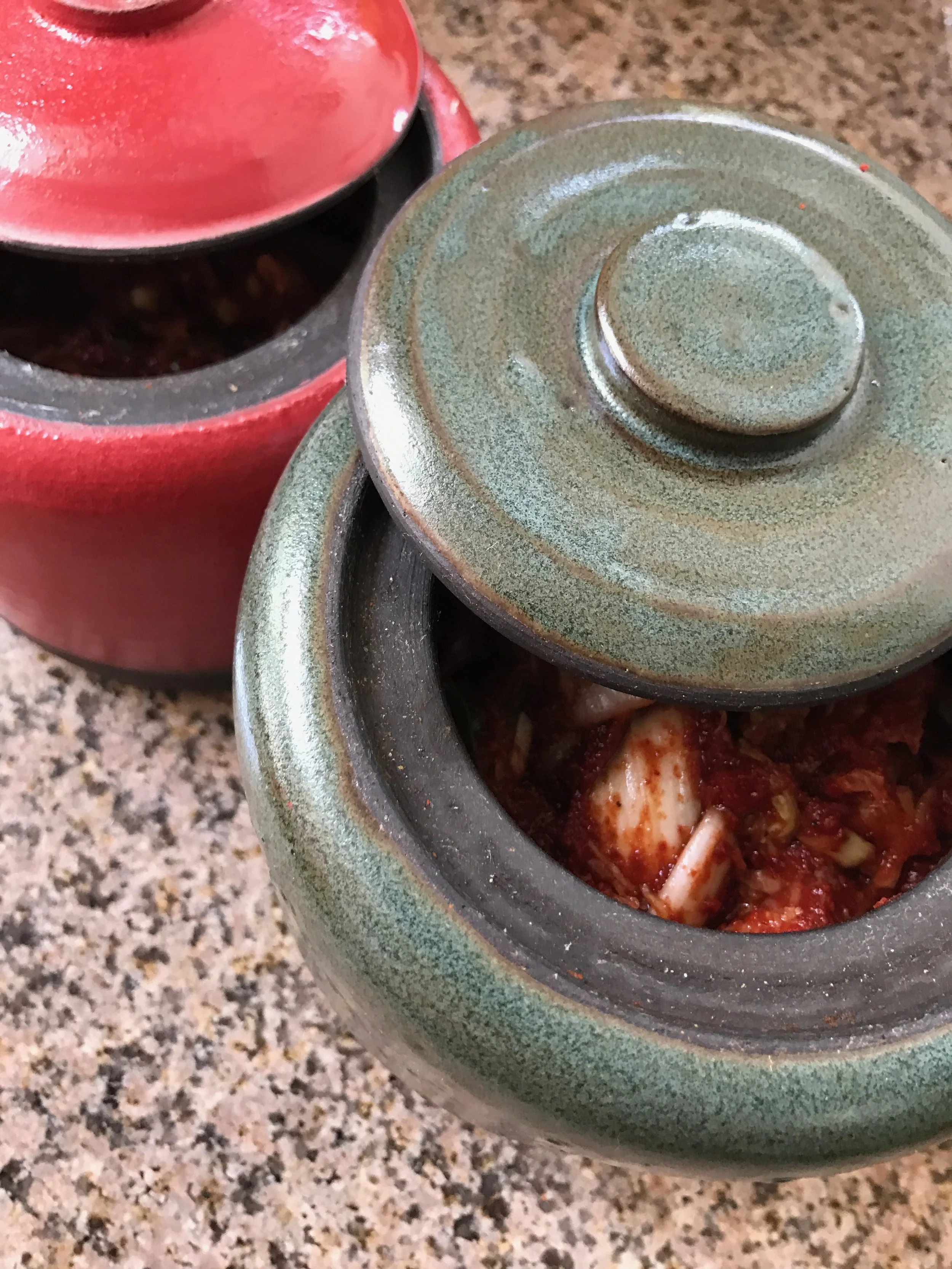 Kimchee in Onggi made by Robert Siegel