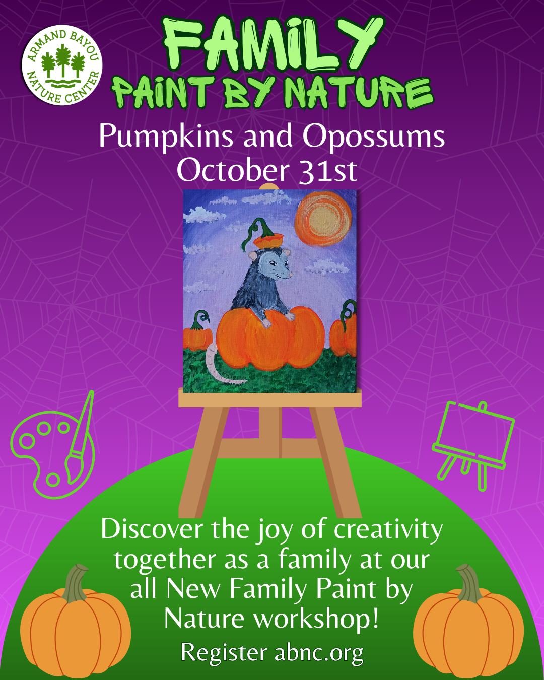 45 Pumpkin and opossum Family Paint by Nature.png