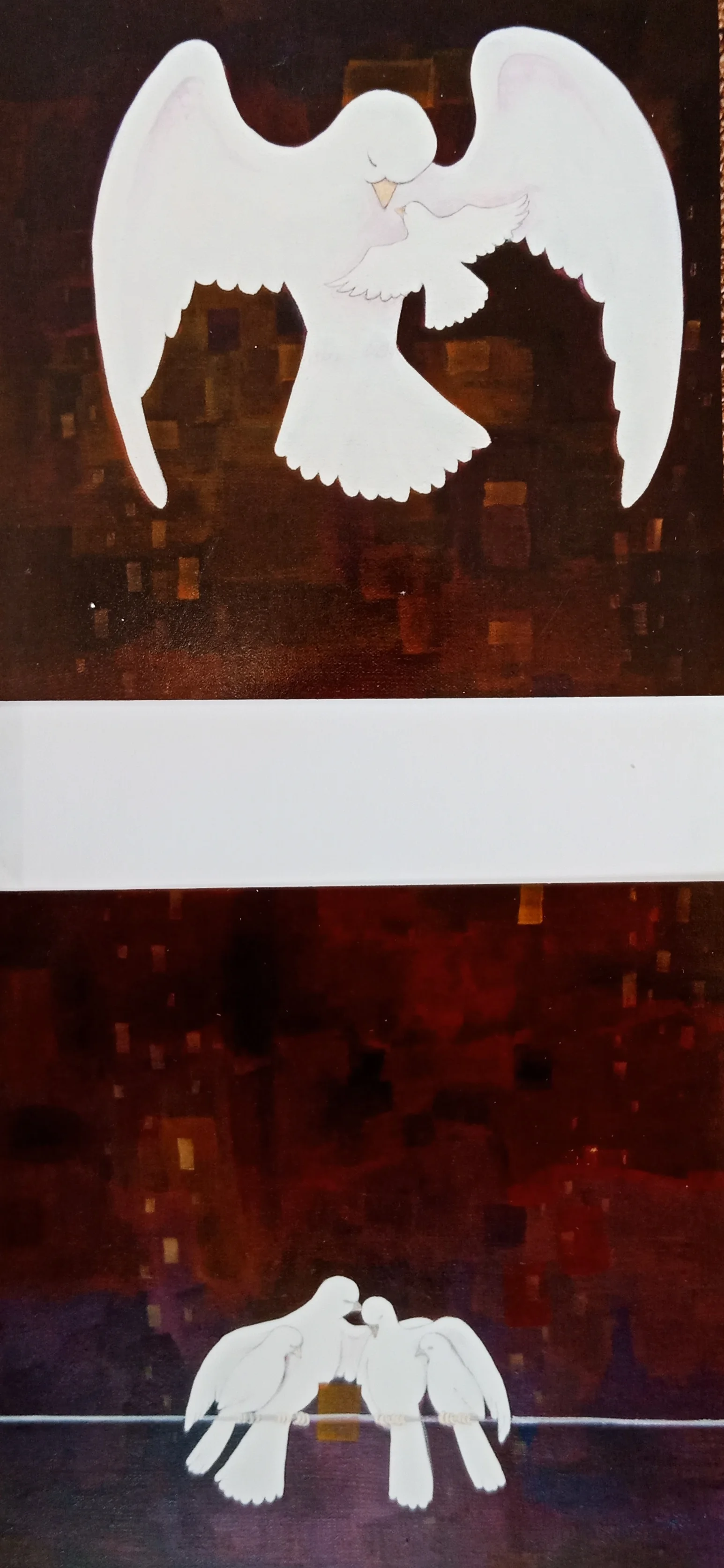 Love and Loss (2014). Acrylic on canvas 300mm x 300mm x 2