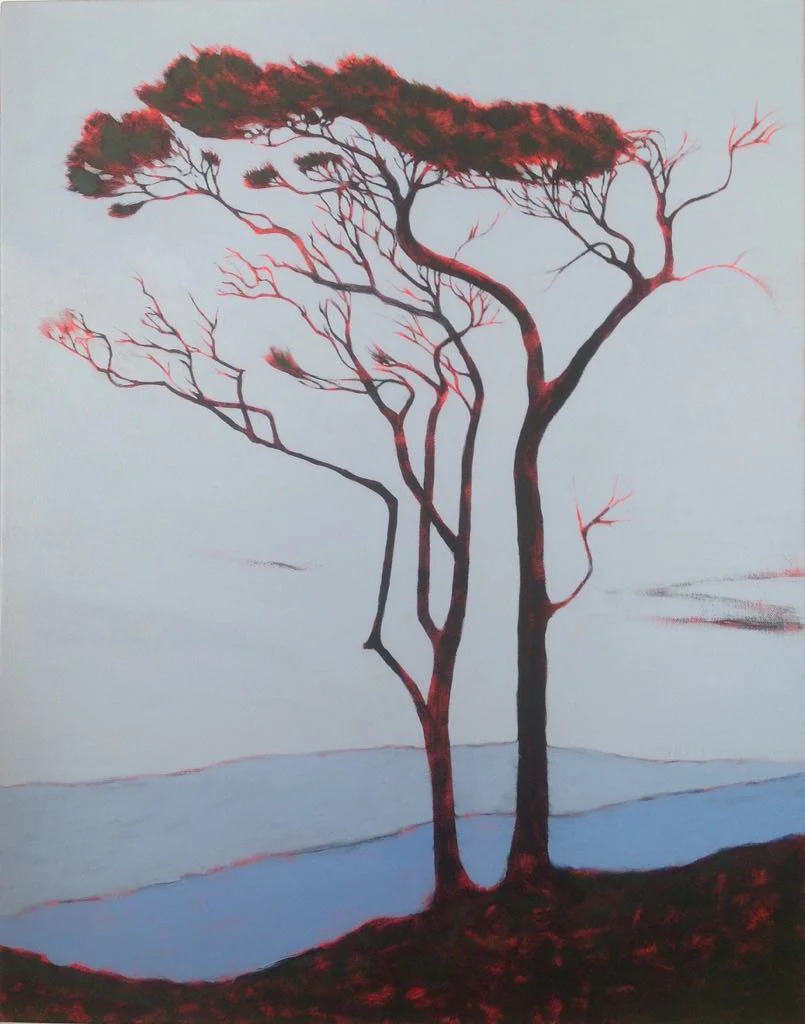 Manuka Pair (2017). Acrylic on canvas